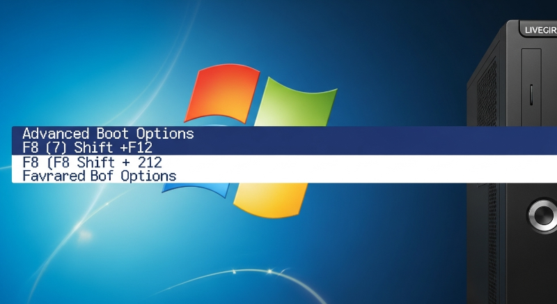 '고급 부팅 옵션' 메뉴로 진입