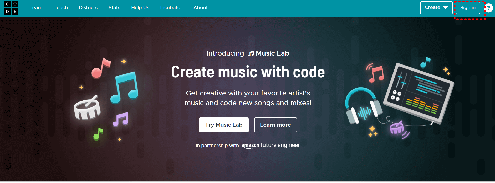 Code.org 사이트에 접속