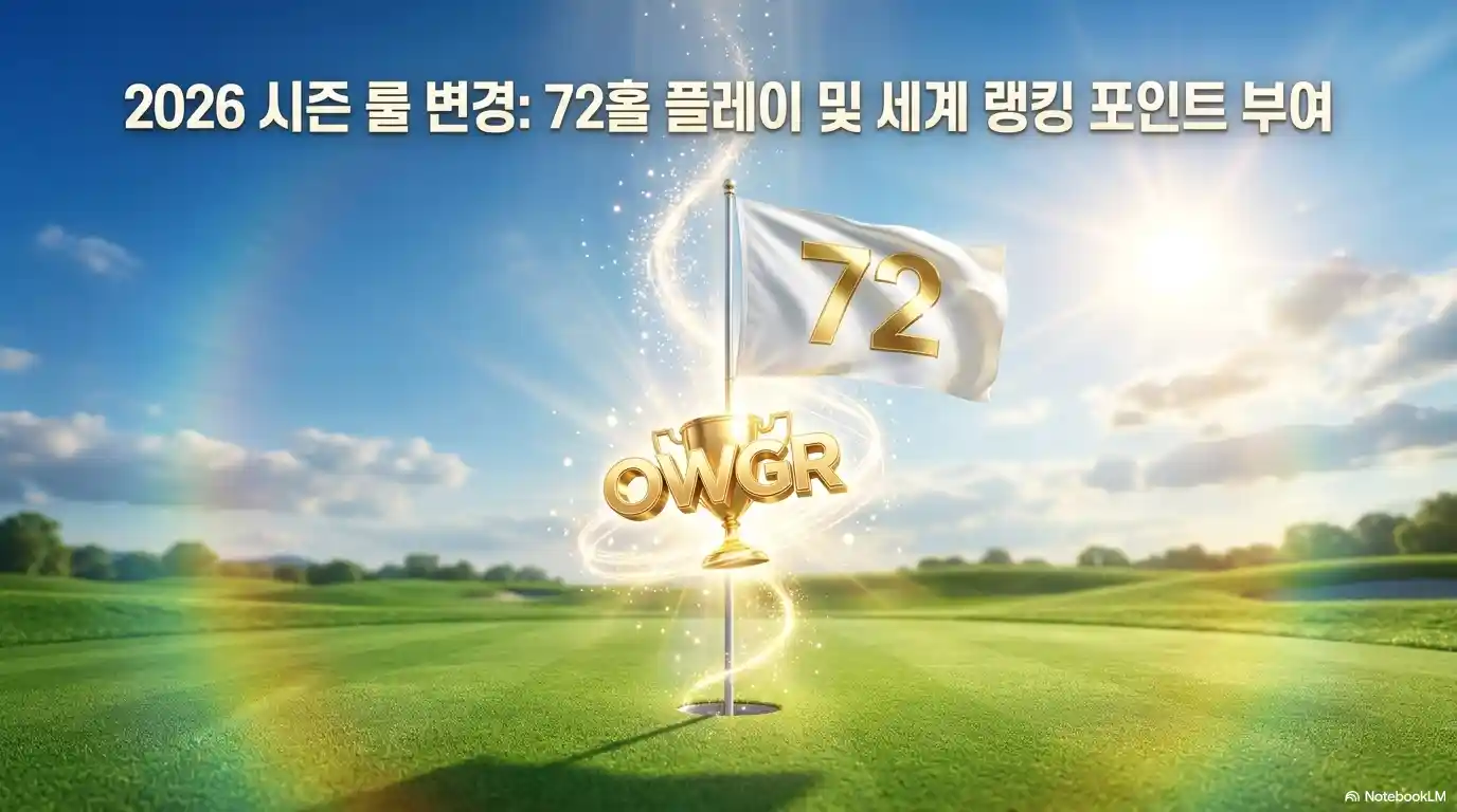LIV 골프 2026 시즌 72홀 전환 세계 골프 랭킹 OWGR 포인트 부여 - 메이저 대회 출전 자격 영향