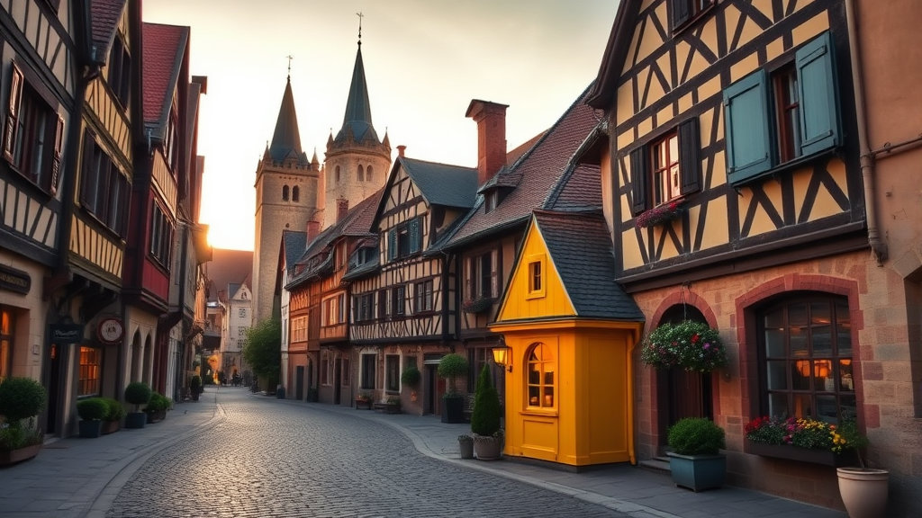 로맨틱 가도의 동화 같은 중세 마을