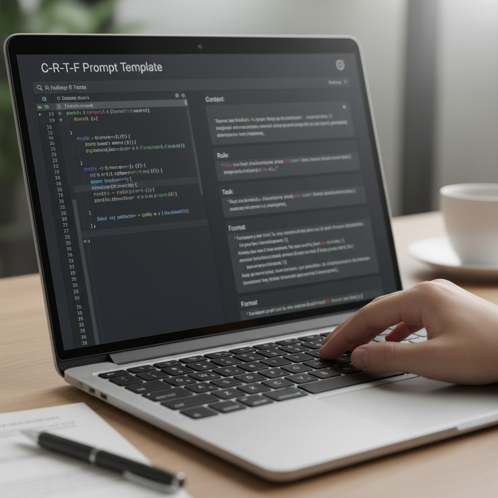 Gemini 심화 활용을 위한 C-R-T-F 기반 프롬프트 엔지니어링 작업 화면