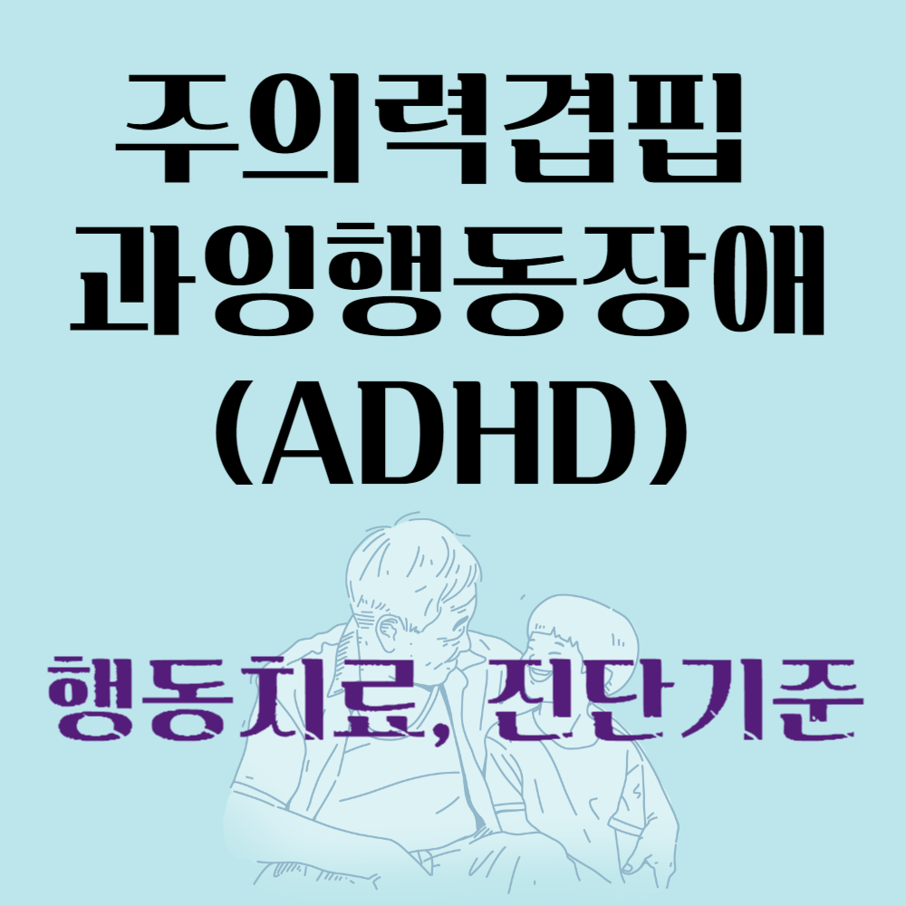주의력겹핍 과잉행동장애 (ADHD) 행동 치료와 진단 기준