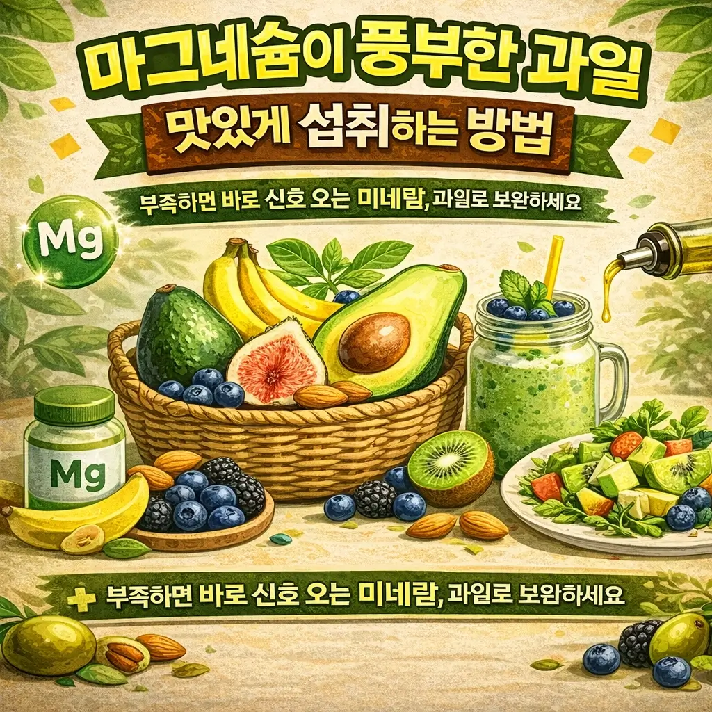 마그네슘이 풍부한 과일 맛있게 섭취하는 방법