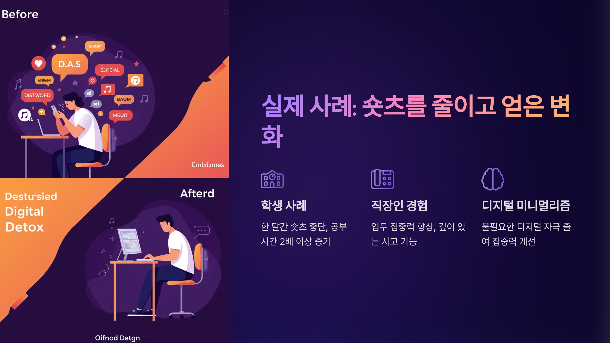 🔄 실제 사례: 숏츠를 줄이고 얻은 변화