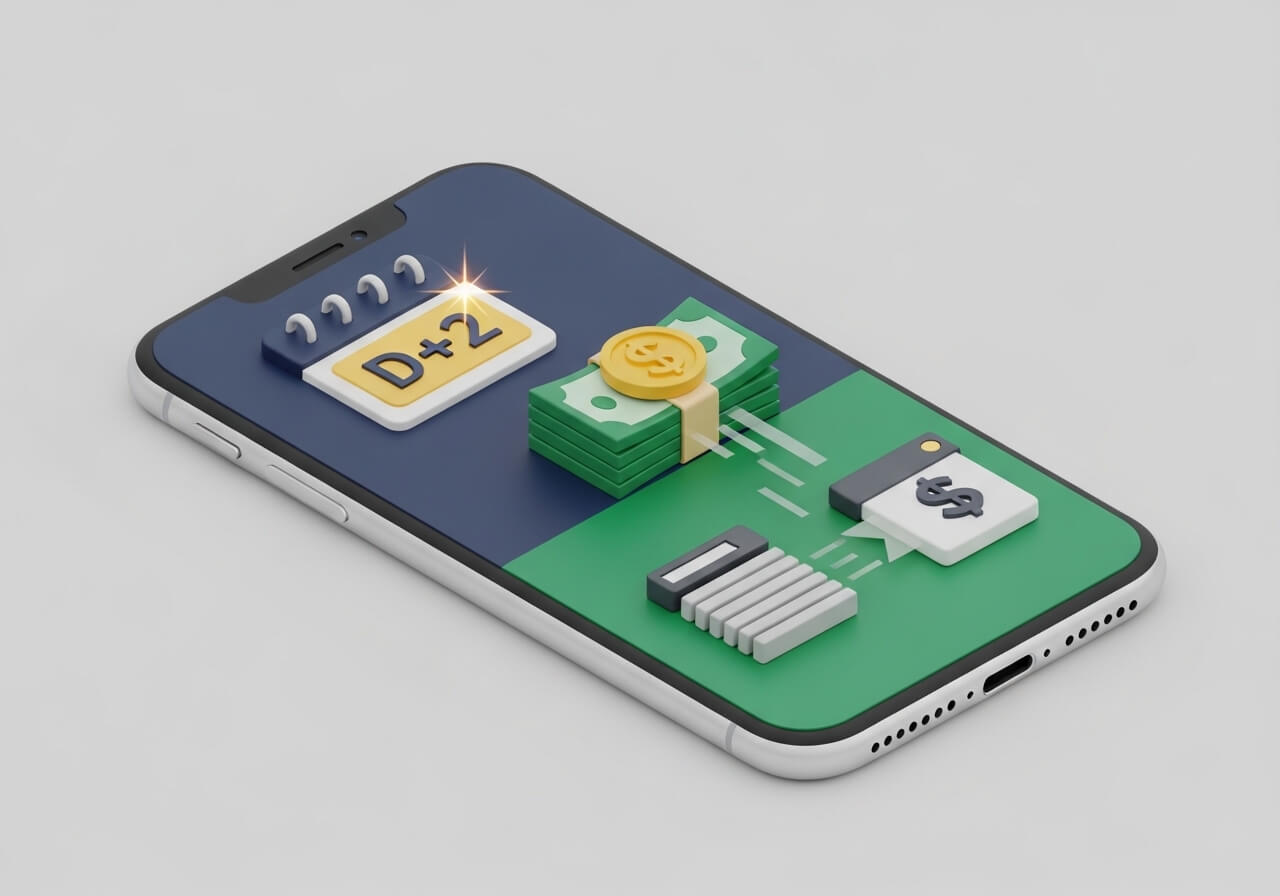 주식 매도후 인출가능시간