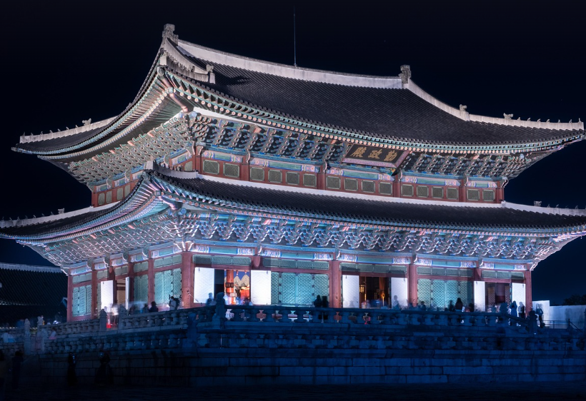 경복궁 야간 사진