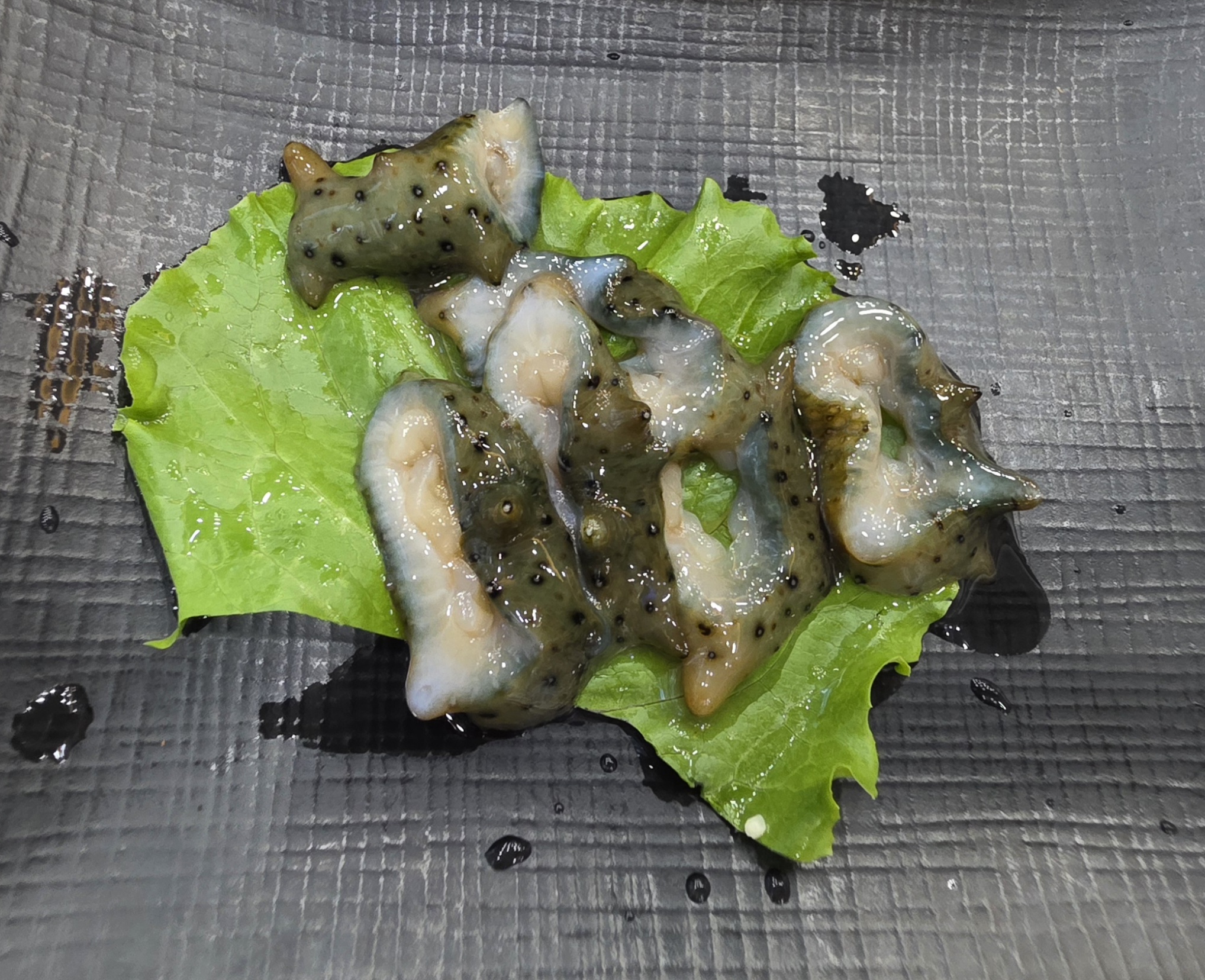 선유횟집 신선한 해삼 스끼다시