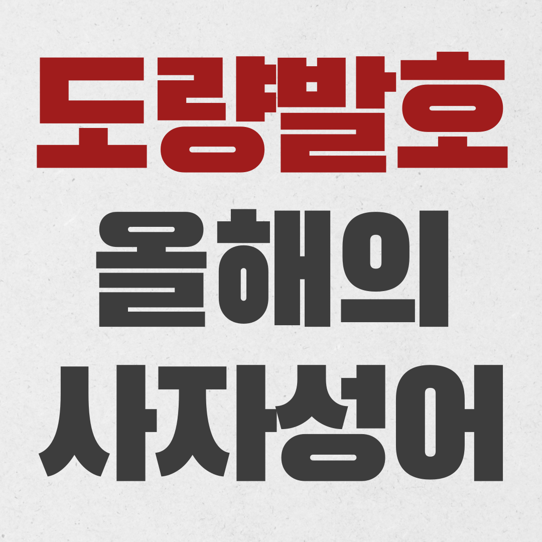 도량발호 뜻 올해의 사자성어 저격 논란