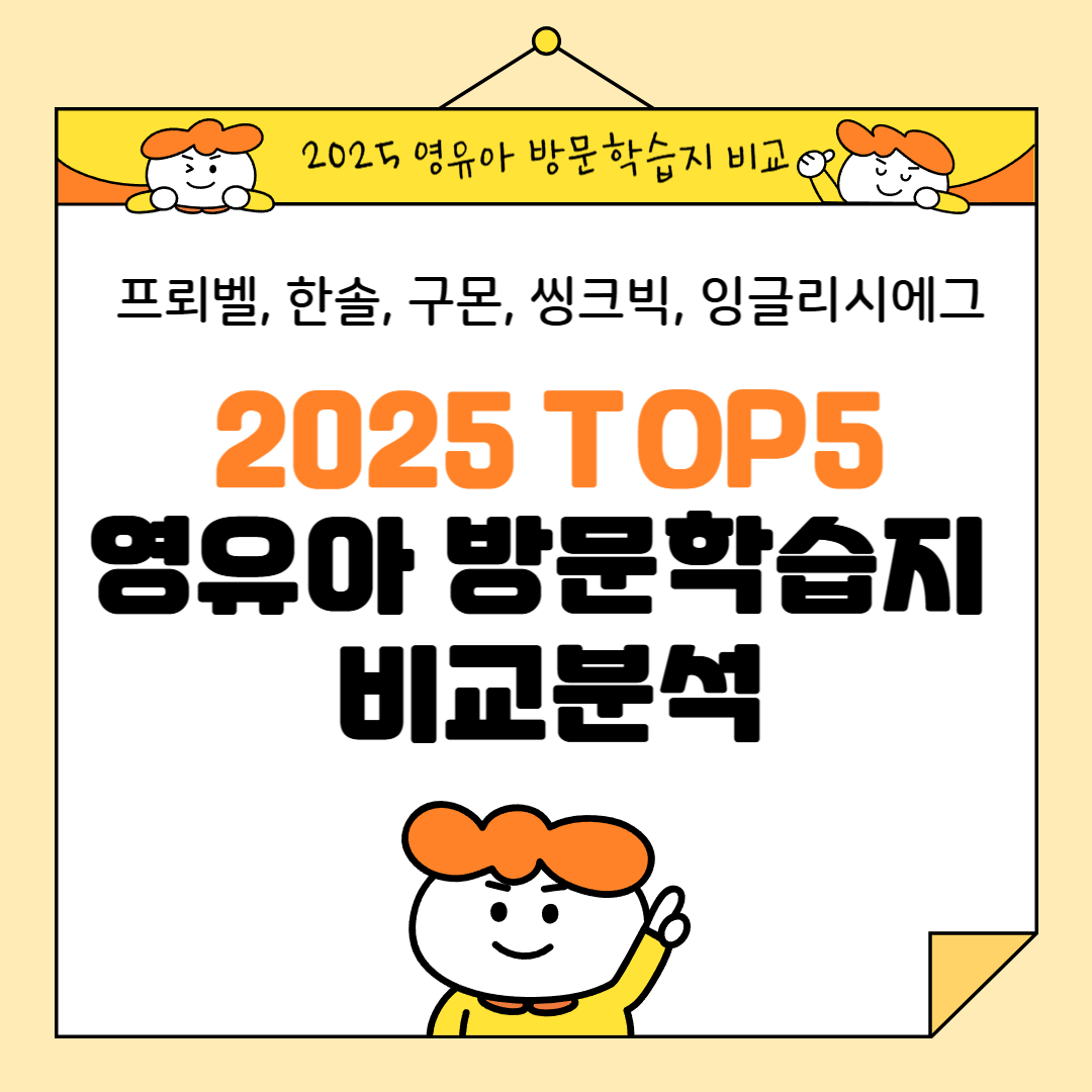 2025 영유아 방문학습지 TOP5 비교 분석 (프뢰벨, 한솔, 구몬, 씽크빅, 잉글리시에그)