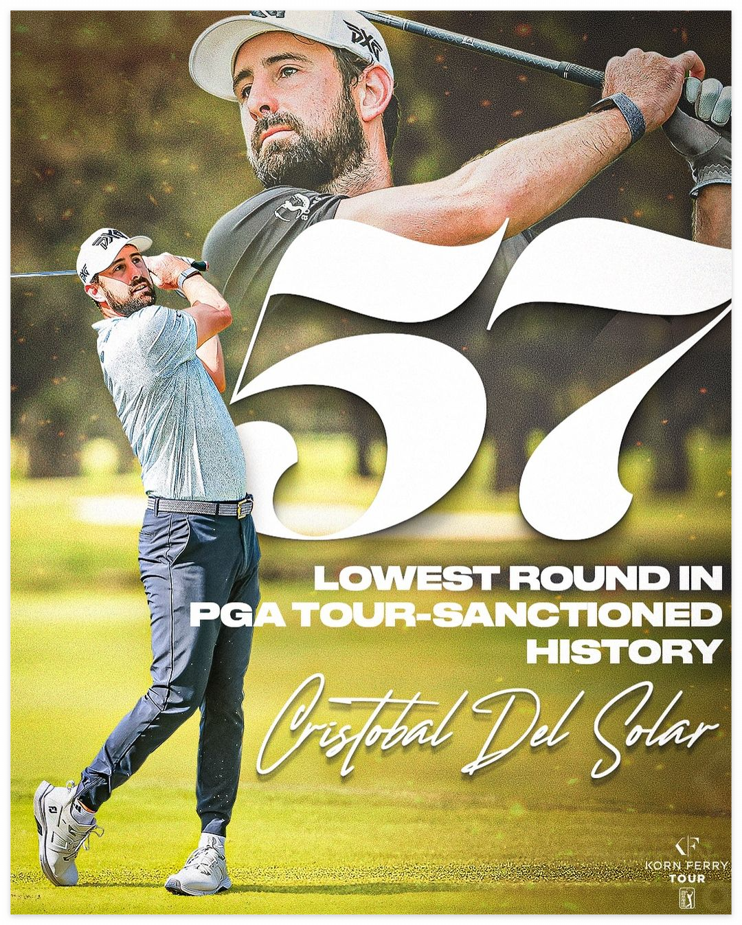 PGA 57타 미국프로골프 2부 투어 사상 최초 칠레 크리스토발델솔라르