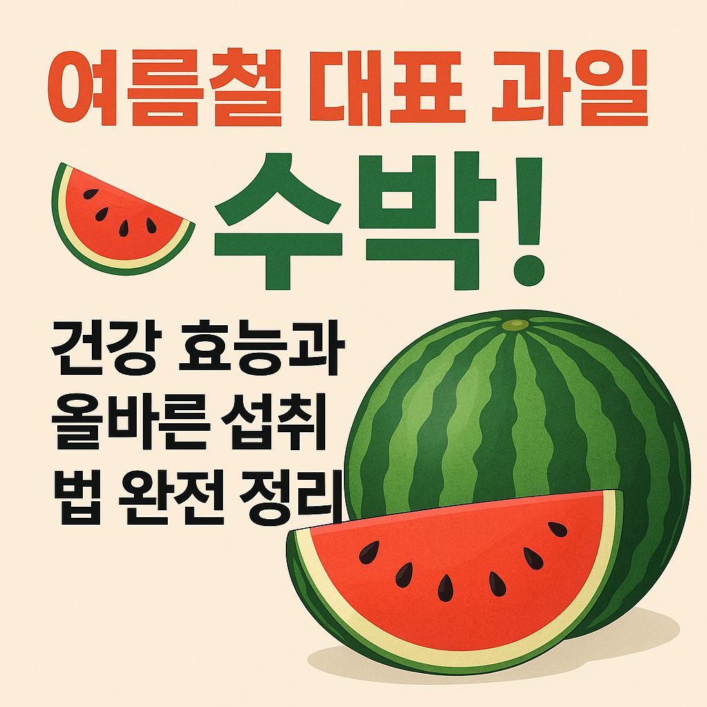 여름철_대표_과일,_수박!_건강_효능과_올바른_섭취법_완전 정리