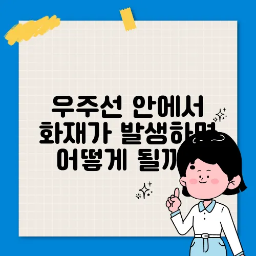 우주선 안에서 화재가 발생하면 어떻게 될까?