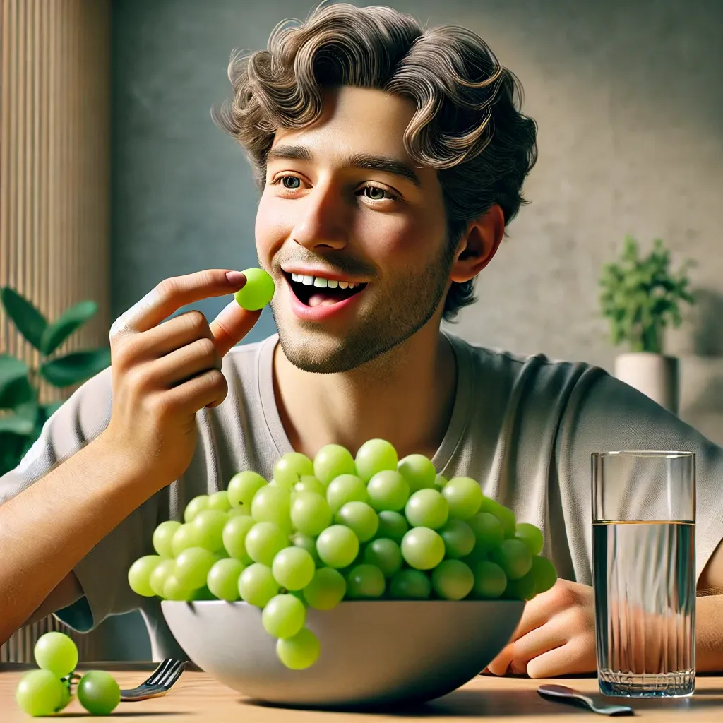 샤인머스캣을 받고 먹는 꿈