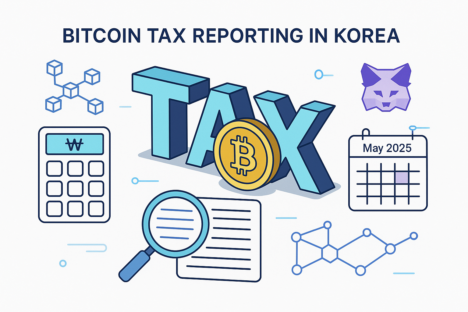 Korean Bitcoin Tax Infographic
