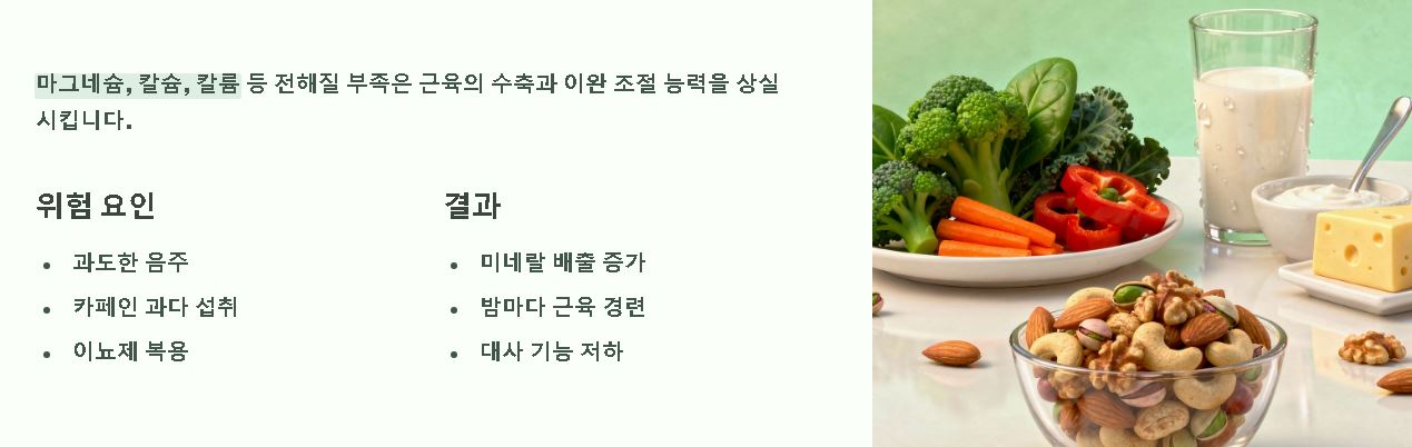 발가락 쥐나는 이유 해결