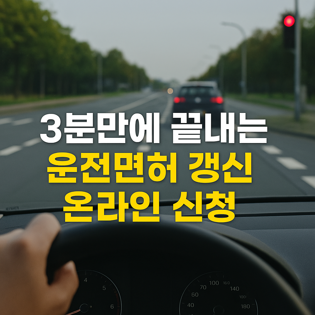 3분만에 끝내는 운전면허 갱신|도로교통공단 온라인 신청 A to Z