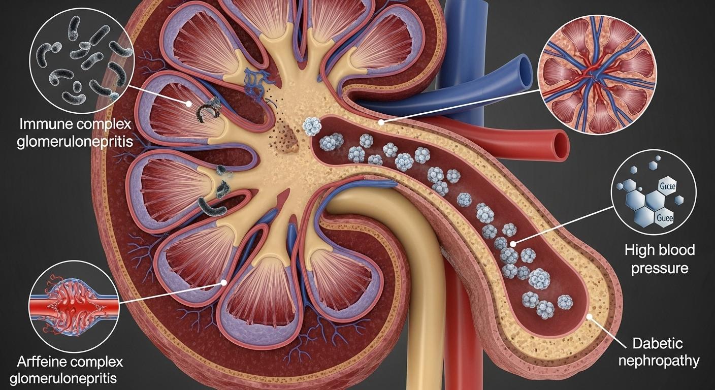 단백뇨가 생기는 이유는 뭔가요?