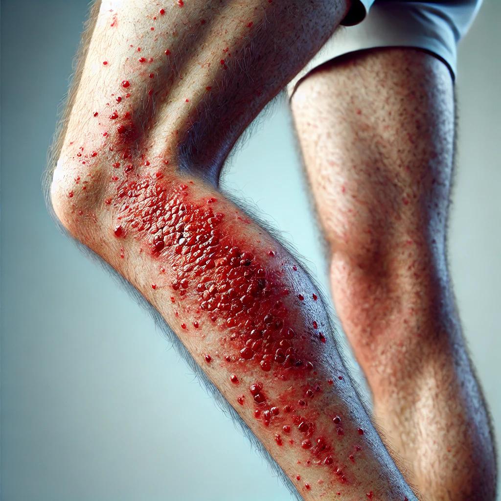 다리 대상포진 사진