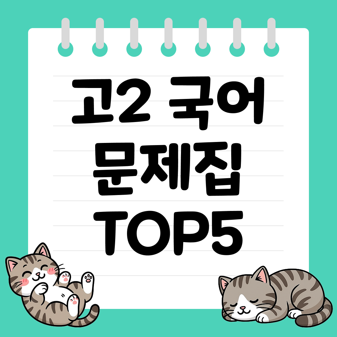 2026년 대비 고2 국어 문제집 추천 순위 TOP5
