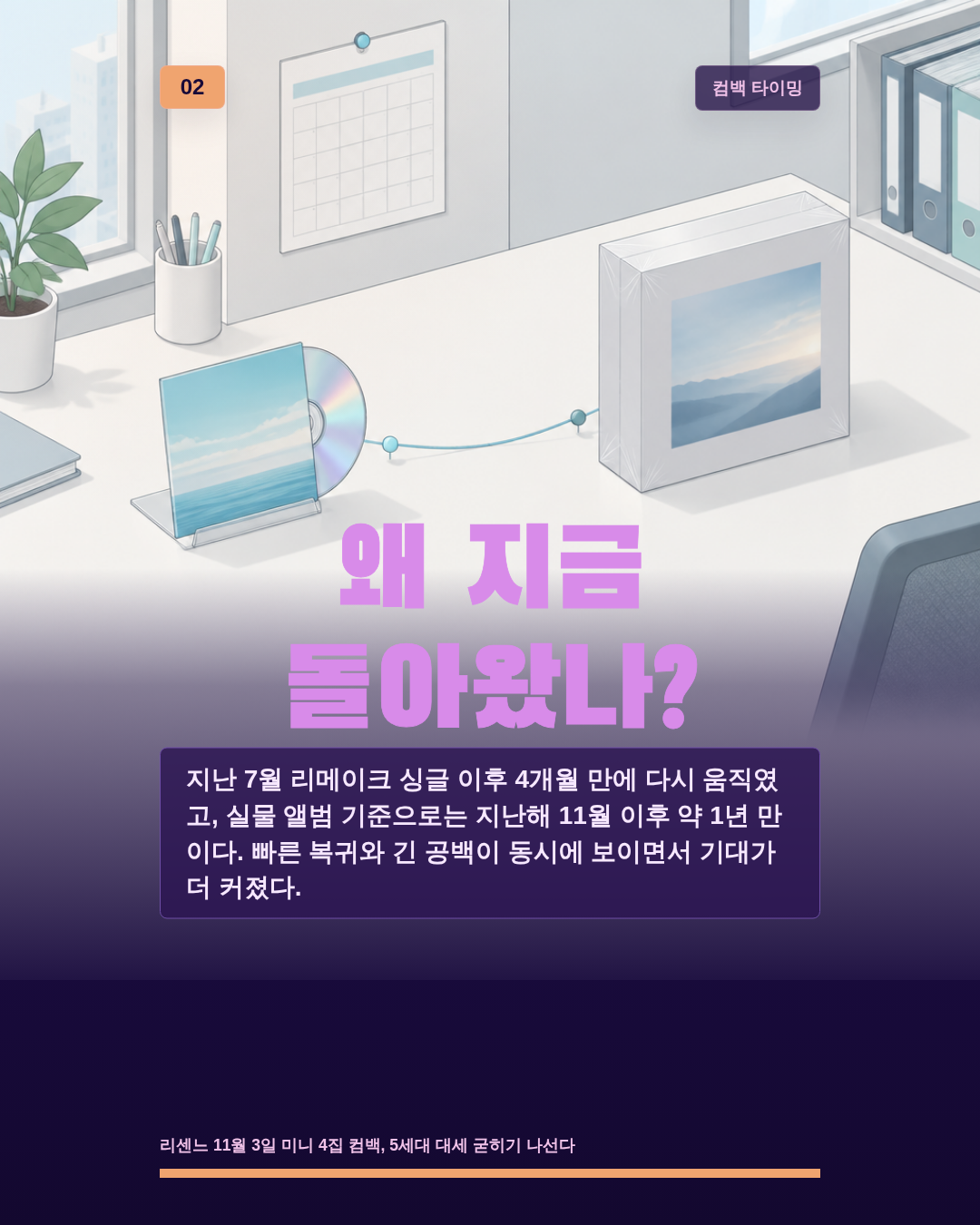 왜 지금 돌아왔나?