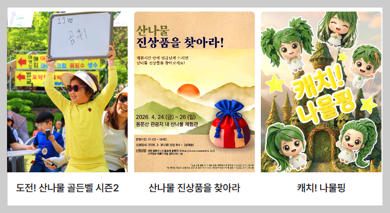 용문산 산나물축제