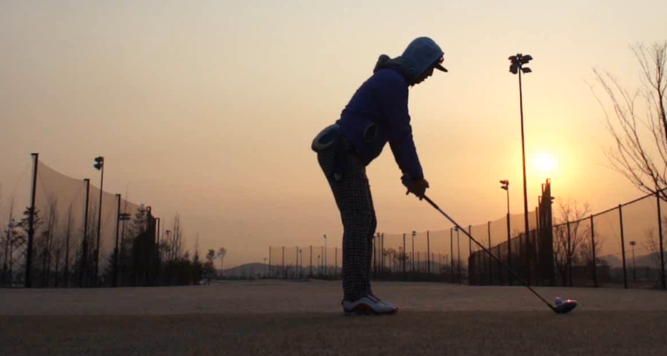 솔트베이 드라이버 티샷 셋업 준비