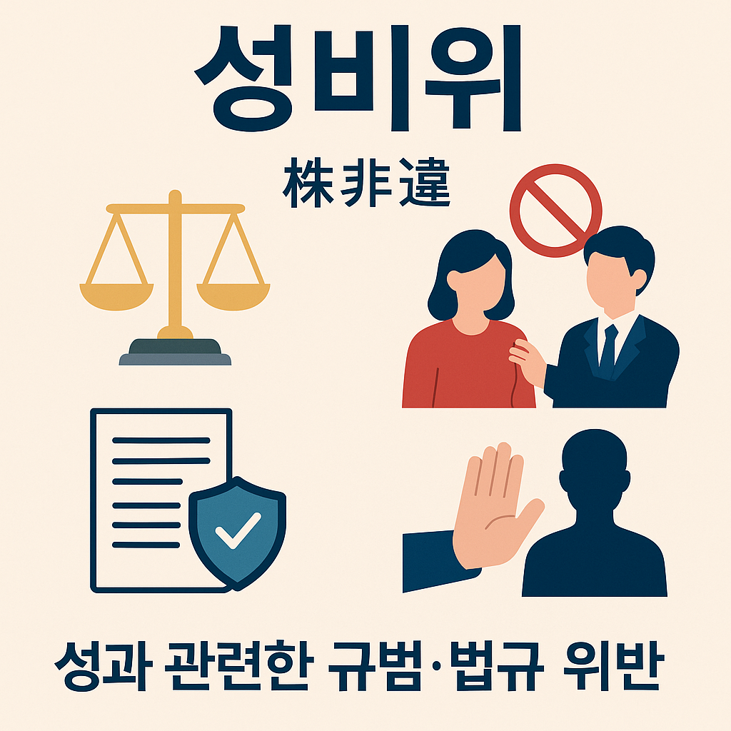 성비위 뜻과 사회적 의미