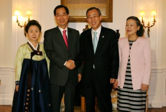 한덕수 반기문 부부내외