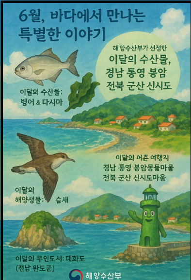 "6월의 바다 이야기" 홍보 포스터