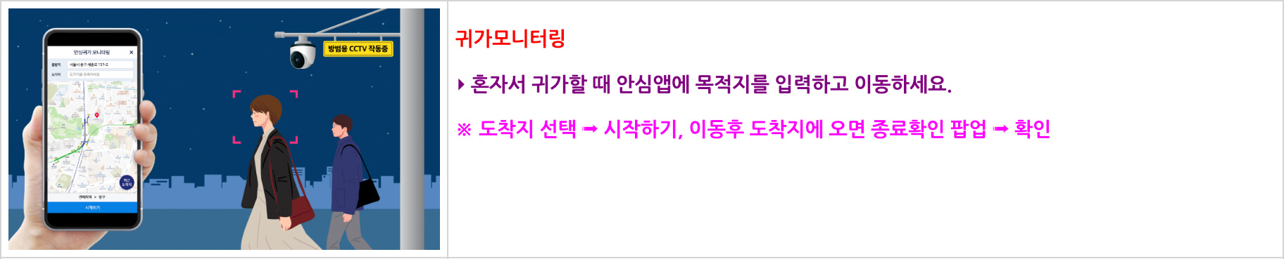 안심이 귀가모니터링