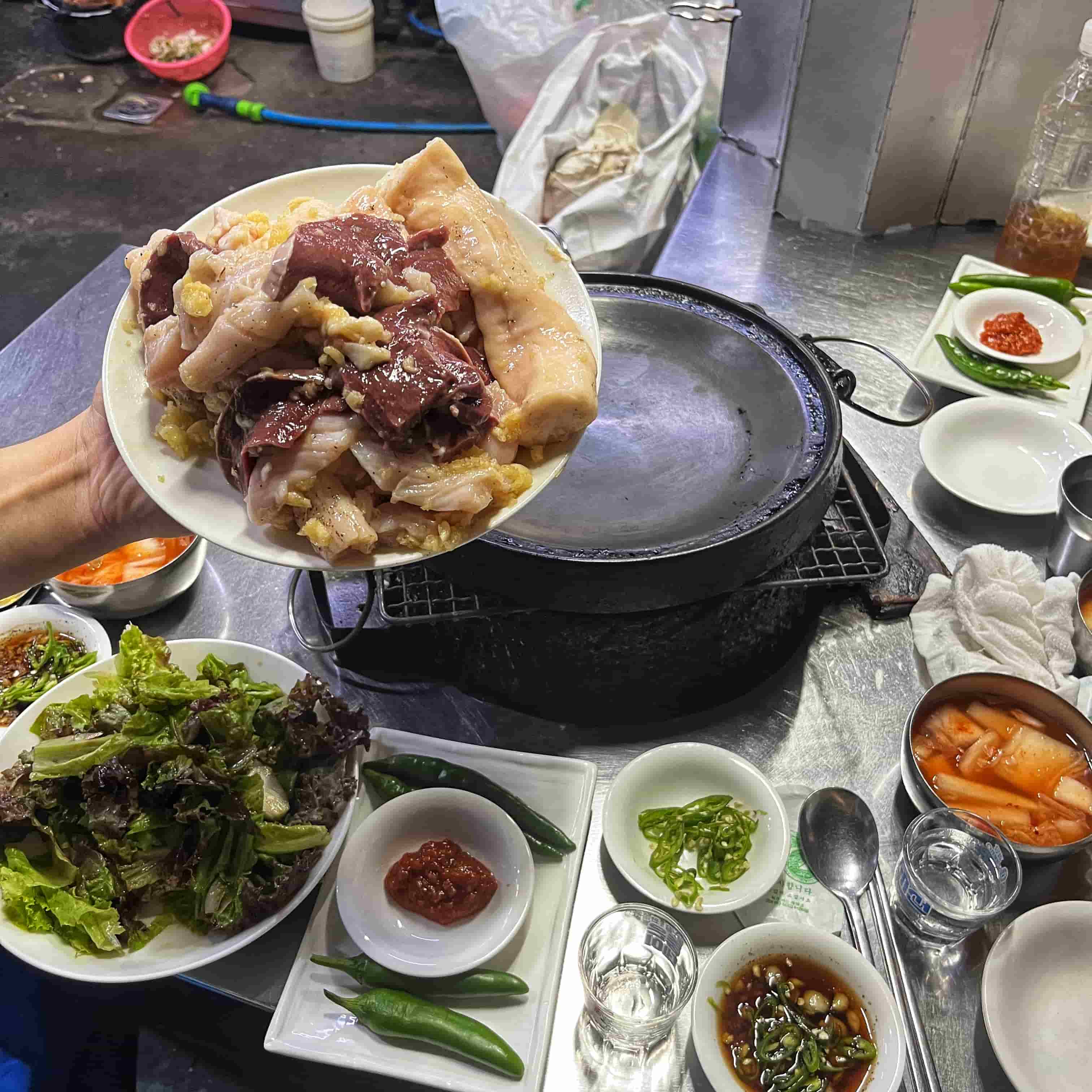 백화양곱창 소금 모듬구이 사진