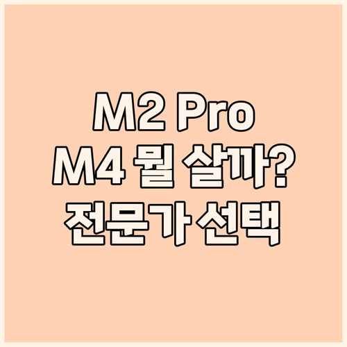 맥 미니 M2 Pro, M4 나에게 ..