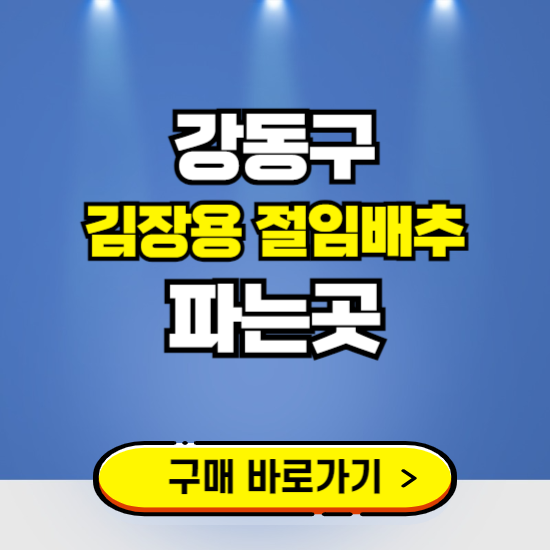 강동구 절임배추 사전예약 구입하는곳 ❘ 김장배추 파는곳 가격보기