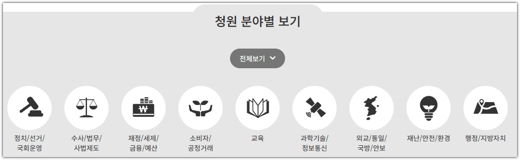 국회 국민동의청원 홈페이지