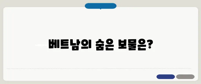 베트남 여행 선물 추천