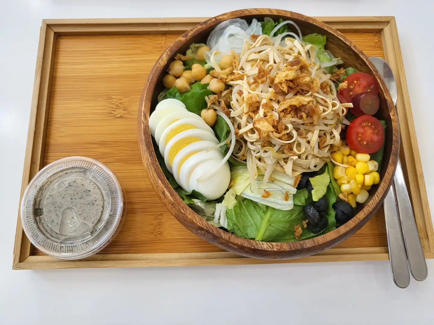 두부면_숙주볶음_샐러드