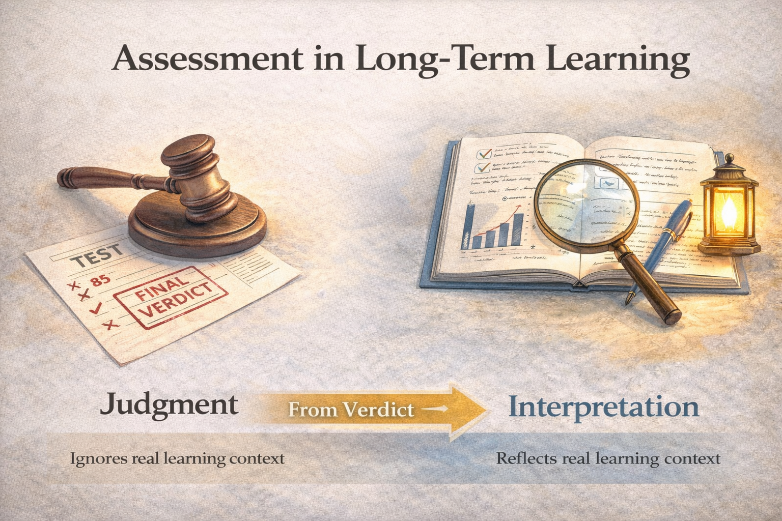 TEFL 영어교수법 왜 장기 학습에서 평가는 점검이 아니라 ‘해석’이 되어야 하는가