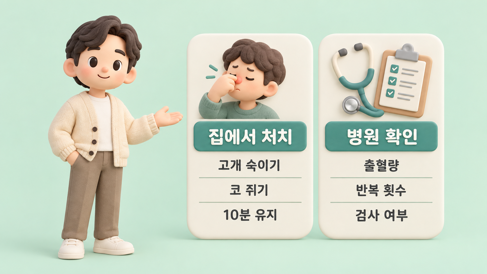 코피 질문 비교 카드