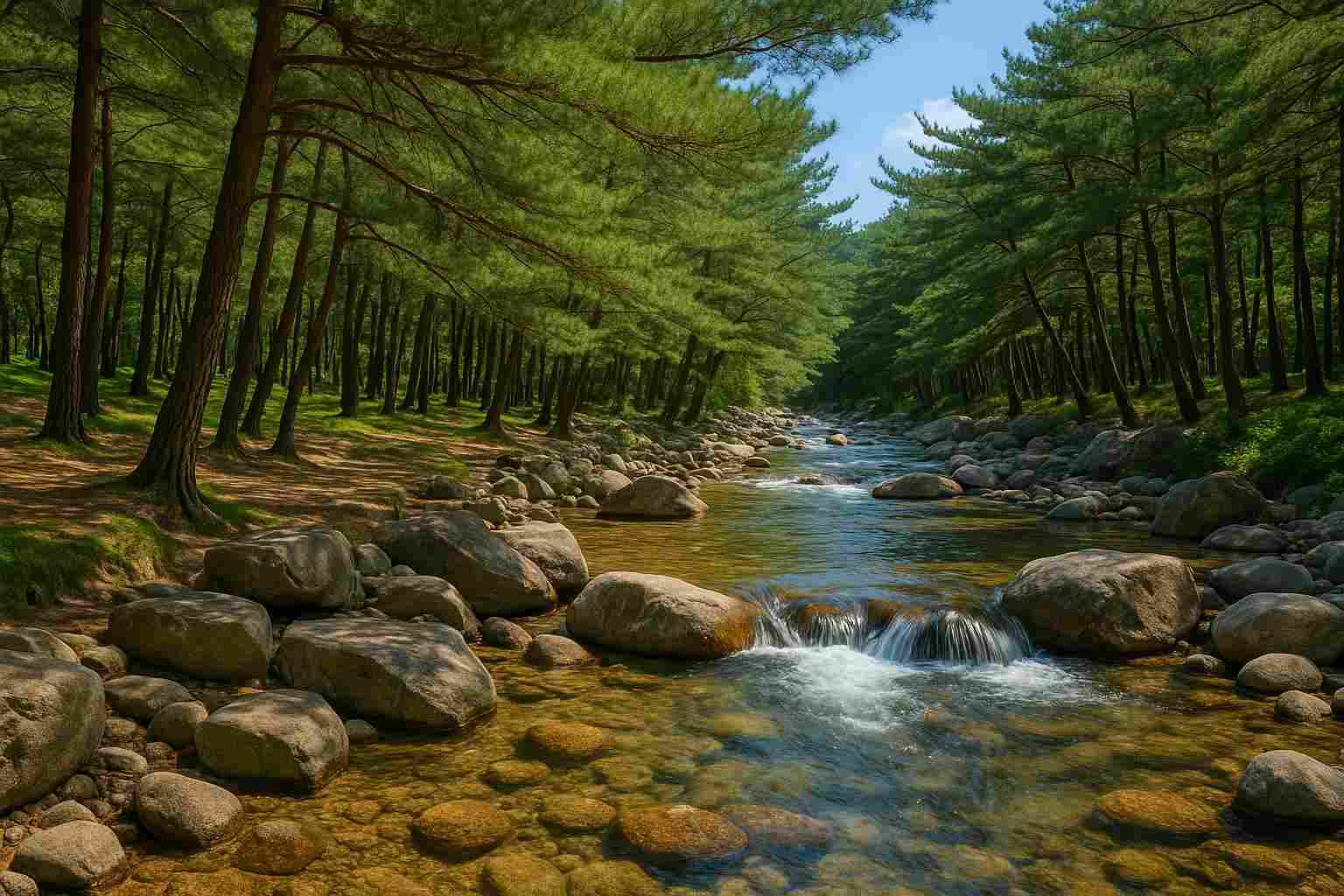 청양 천장호 계곡