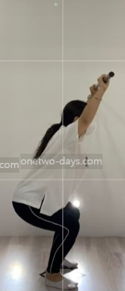 [무릎 재활] 스쿼트 시 무릎 위치 분석 사진