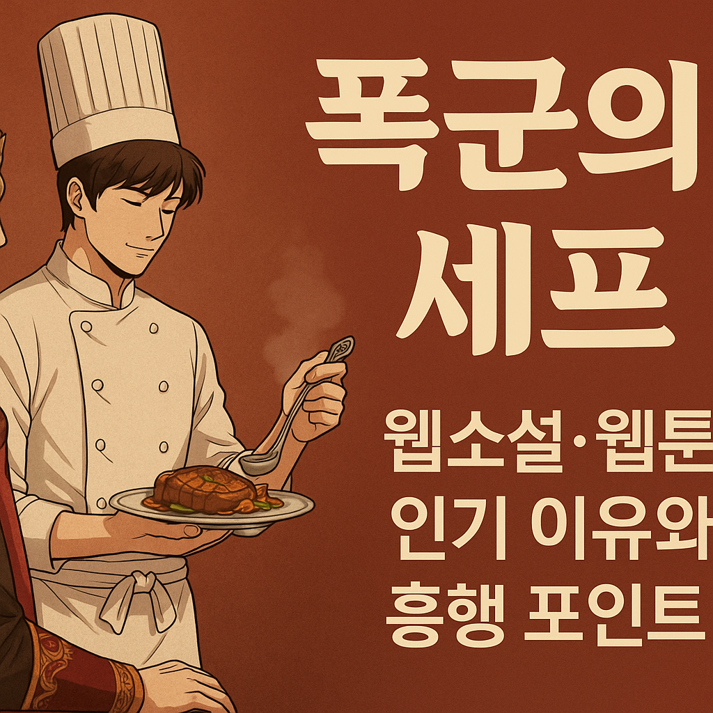 “폭군의 셰프, 웹소설·웹툰에서 뜨는 이유와 인기 비결”