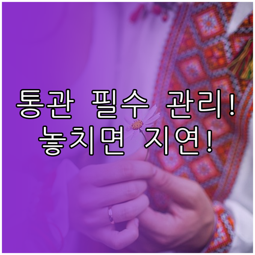 개인통관번호 1년 유효기간 도입 통관..