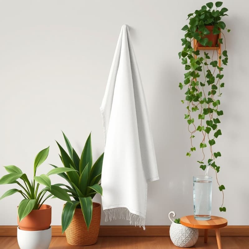 가습기 대신 젖은 수건 걸기 → 습도 조절 가능