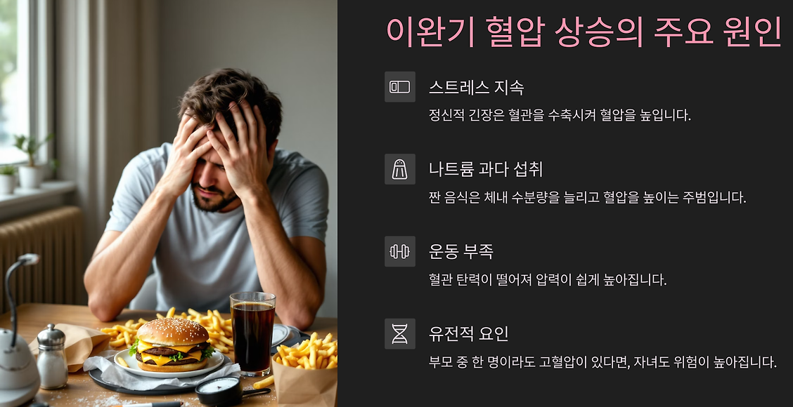 이완기 혈압 상승의 주요 원인