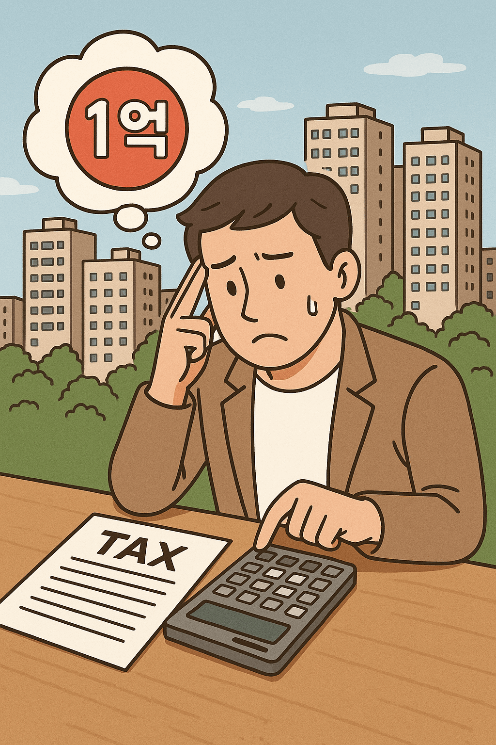 부동산 1억 차익, 양도세는 얼마일까?|2025년 한국 기준 세금 계산법 완전정리