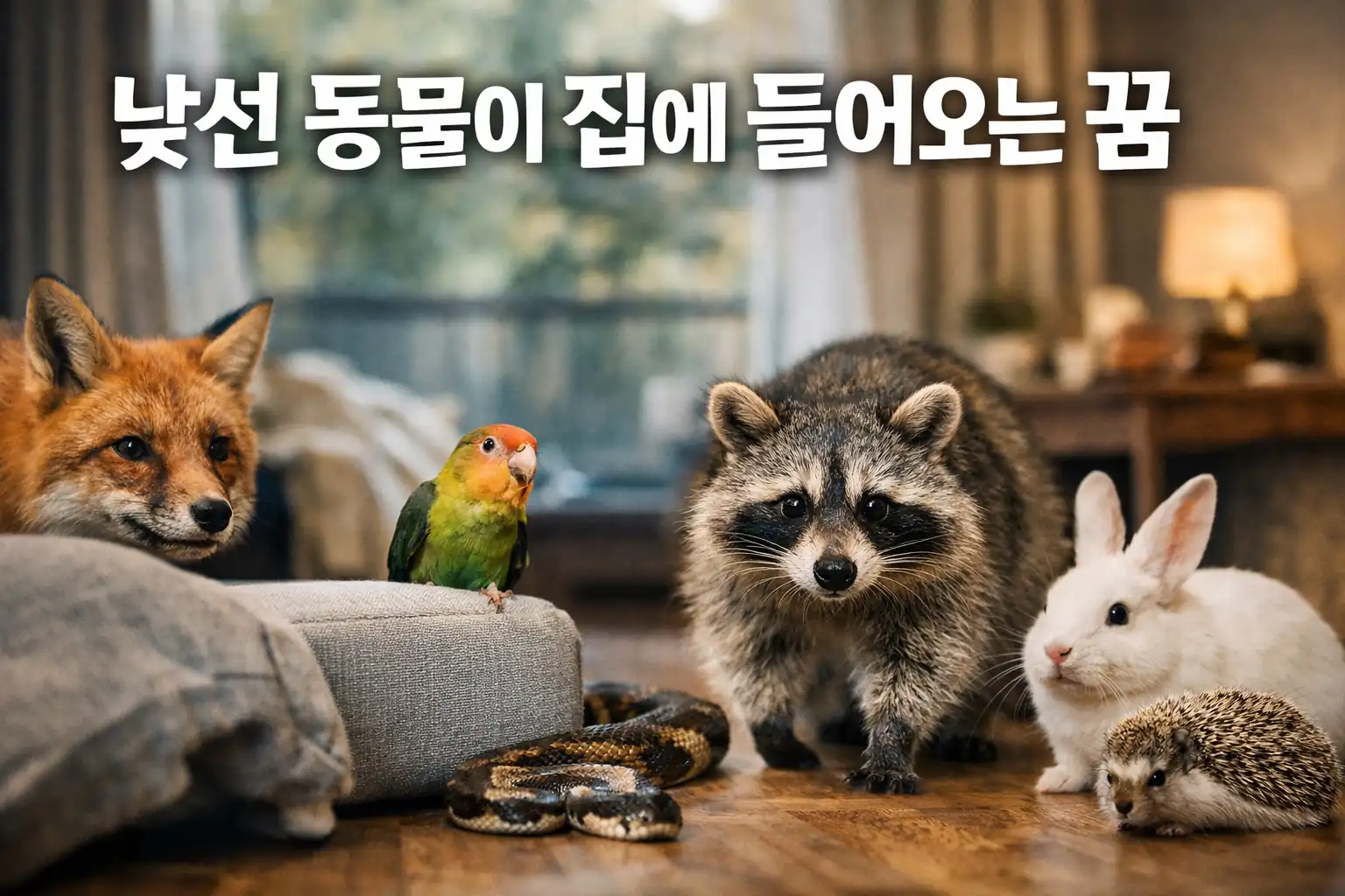 낯선 동물이 집에 들어오는 꿈