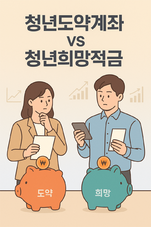 청년도약계좌 vs 청년희망적금 이미지
