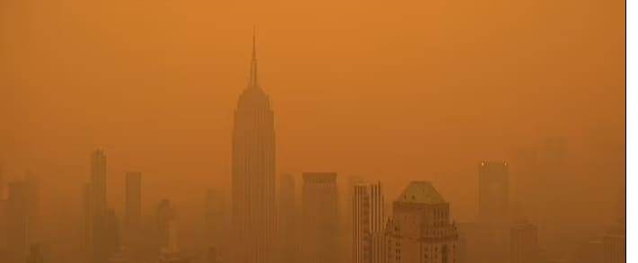 이런! 최악의 오염도시는 델리가 아니라 뉴욕? VIDEO: New York City's air quality is more than 56 TIMES over WHO's pollution limit