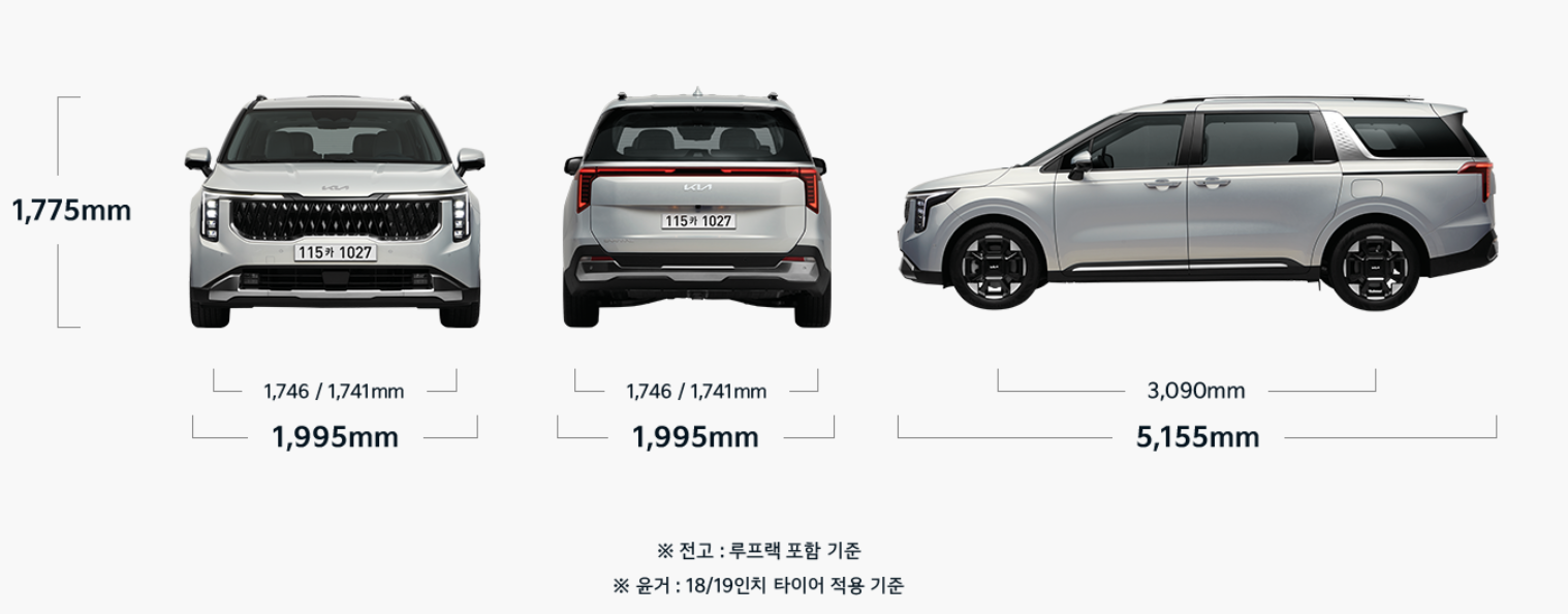 카니발 크기