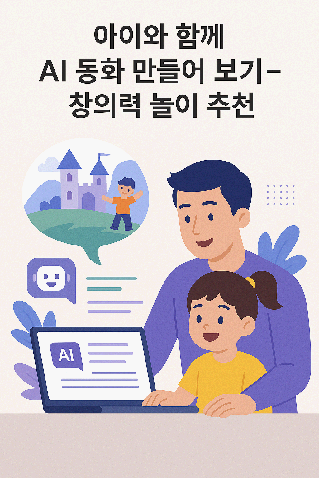 아이와 함께 AI 동화 만들어 보기 – 창의력 놀이 추천